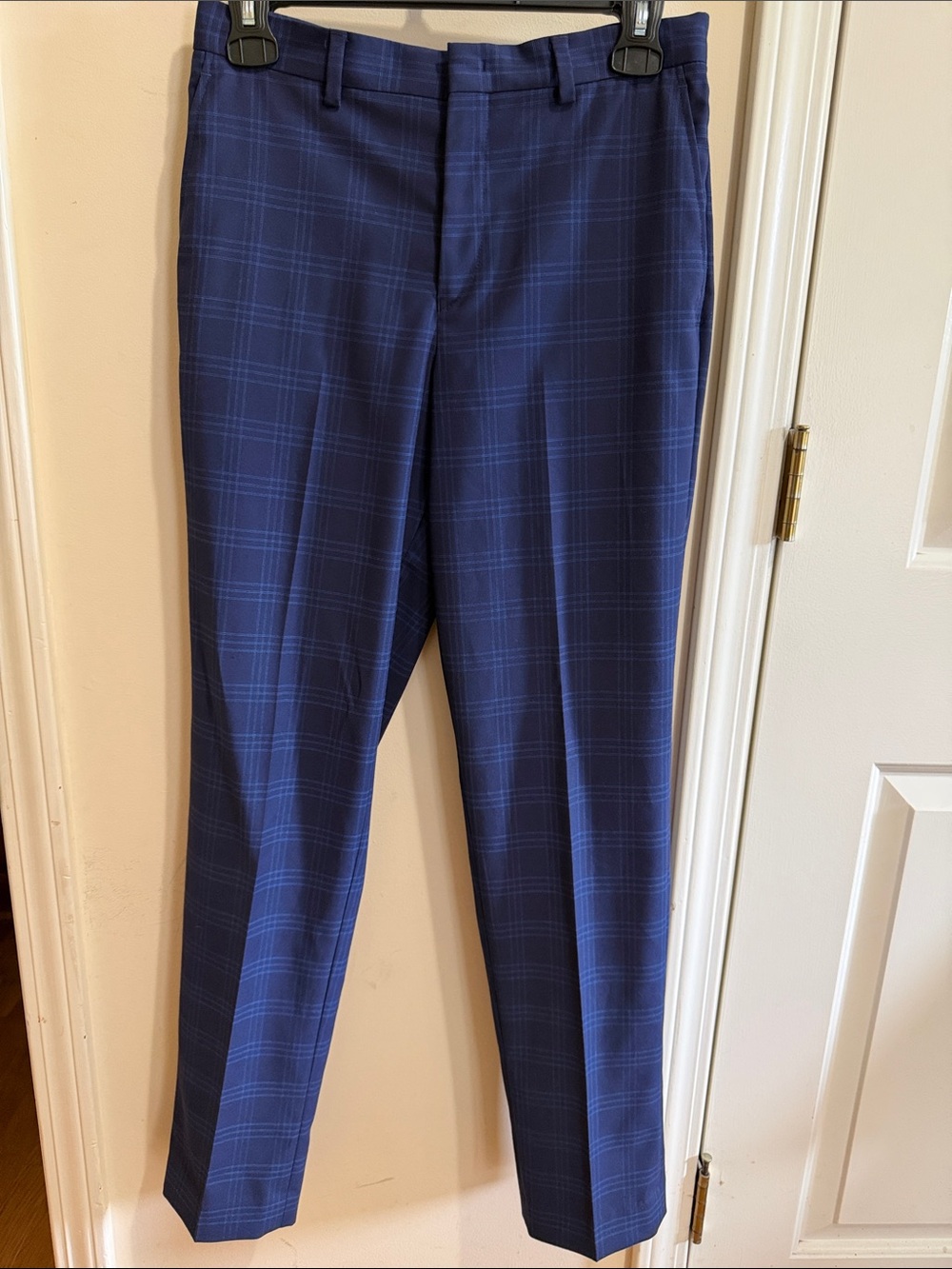 Lauren Ralph Lauren Navy Blue Plaid Dress Pants